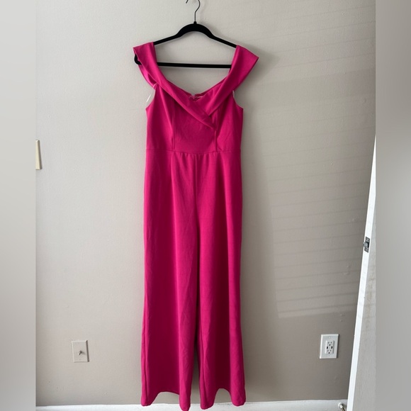 Lulus Pink Wide Leg Pant Jumpsuit XL - Picture 1 of 6